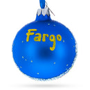 Moorhead Visitors Center, Fargo, North Dakota Glass Ball Christmas Ornament 3.25 Inches