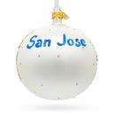 Winchester Mystery House, San Jose, California Glass Ball Christmas Ornament 4 Inches