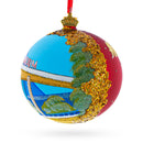 Georgia Aquarium, Atlanta, Georgia Glass Ball Christmas Ornament 4 Inches