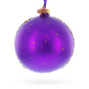 Iris Field Painting Glass Ball Christmas Ornament 4 Inches