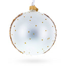 Village Road Painting Glass Ball Christmas Ornament 4 Inches