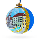 Old Town in Bratislava, Slovakia Glass Ball Christmas Ornament 4 Inches
