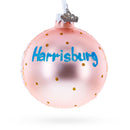 Pennsylvania State Capitol, Harrisburg, Pennsylvania Glass Ball Christmas Ornament 3.25 Inches
