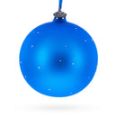 Winter Village by the River Glass Ball Christmas Ornament 4 Inches