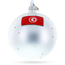 Beach at Hammamet, Tunisia Glass Ball Christmas Ornament 4 Inches