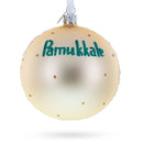 Pamukkale Thermal Pools, Turkey Glass Ball Christmas Ornament