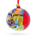 Las Vegas Skyline, Nevada, USA Glass Ball Christmas Ornament 4 Inches