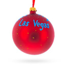 Las Vegas Skyline, Nevada, USA Glass Ball Christmas Ornament 4 Inches