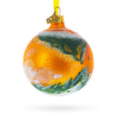 Planet Mars  Glass Ball Christmas Ornament 3.25 Inches