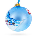 Greenland's Northern Lights Glass Ball Christmas Ornament