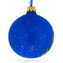Deer in the Woods Glass Ball Christmas Ornament 3.25 Inches