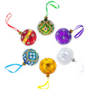1893 Caucasus Royal Red Glass Ball Christmas Ornament 3.25 Inches