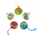 India Landmarks and Symbols Glass Ball Christmas Ornament 4 Inches