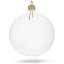 Set of 4 Clear Glass Ball Christmas Ornaments DIY Craft 4 Inches