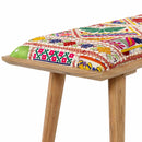 Yook Vibrant Patchwork Wooden Bench