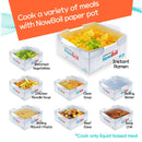 KN FLAX Paper Ramen Cooker & Portable Camping Pot for 1 Person (12 packs with 12 side dishes)