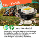KN FLAX Paper Ramen Cooker & Portable Camping Pot for 1 Person (12 packs with 12 side dishes)