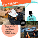 KN FLAX Paper Ramen Cooker & Portable Camping Pot for 2 Person (12 packs with 24 side dishes)