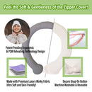 Portable Neck Heating Pad, Microwavable Ring for Neck Pain Relief, Cramps, and Sore Muscles