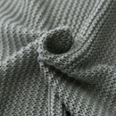 Knitted light blue bamboo cooling throw blanket – bedroom bedding
