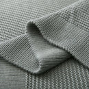 Knitted light blue bamboo cooling throw blanket – bedroom bedding