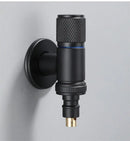 Knurled black copper brass washing machine faucet laundry room