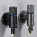 Knurled black copper brass washing machine faucet laundry room