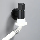 Knurled black copper brass washing machine faucet laundry room