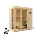 Kohler C1 Luxury Indoor Scandinavian Spruce Home Sauna Kit (SAK60418)