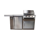 KoKoMo Grills Mini Maui 6FT BBQ Island With LED Lights, Built-In BBQ And Refrigerator [Made-To-Order] (SAK53828)