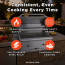 KoKoMo Grills Premium Built-In Charcoal Grill With 304 Stainless Steel And Adjustable Heat Tray, 32" (SAK32504)