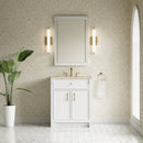 James Martin Bellshire 30" Single Bathroom Vanity, Bright White