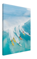 Kona Surfing Print Metal Wall Art – Hawaii Surf Beach Coastal Decor