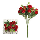 Korean style pink & white artificial roses bouquet living room decor