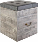 Niederthalheim Charcoal Ottoman