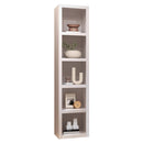 White 84-in Tall Wooden Bookcase Shelf