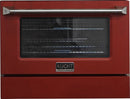 Kucht 30" Gas Range in Stainless Steel with Red Oven Door, KNG301-R