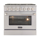 Kucht 36" Propane Range in Stainless Steel, Silver Door, KNG361/LP-S