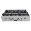Kucht 36"  Stainless Propane Cooktop-KFX369T/LP-S