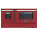 Kucht 48" Propane Range in Stainless Steel, Red Doors, KNG481/LP-R