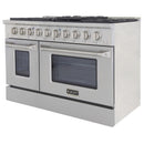 Kucht 48" Propane Range in Stainless Steel, Silver Doors, KNG481/LP-S