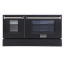 Kucht 48" Propane Range, Stainless Steel, Black Doors, KNG481/LP-K