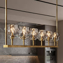 Kurst 5 Linear Glass Chandelier