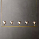 Kurst 5 Linear Glass Chandelier