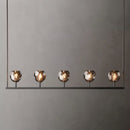 Kurst 5 Linear Glass Chandelier