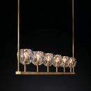 Kurst 6 Linear Glass Chandelier