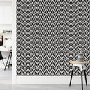 White Wallpaper with Abstract Design