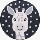 Kids Giraffe Animal Print Nursery Outdoor Area Rug - Clearance