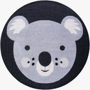 Kids Koala Animal Print Nursery Outdoor Area Rug - Clearance