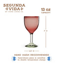 Segunda Vida Rosado Wine Glass Set
